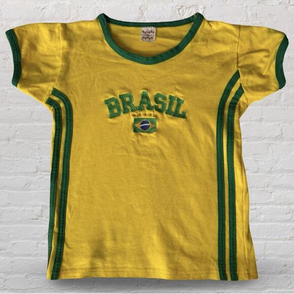 y2k brazil baby tee with paper tag - Picture 5 of 6